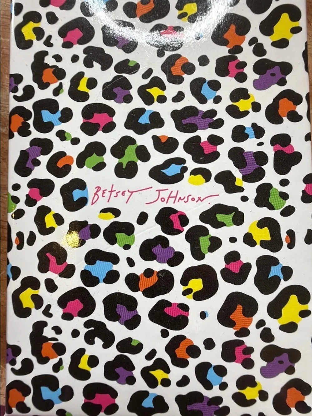 NIB Betsey Johnson White Multicolor Sugar Skull Keychain Charm